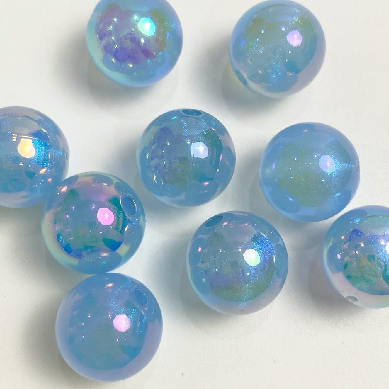 50pcs 16mm Glow in Dark Round Acrylic Beads for Jewelry Making 11