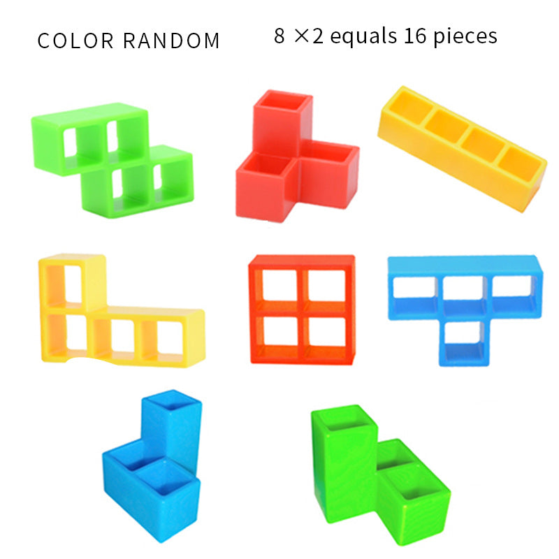 Plastic Building Blocks Tetris Style Educational Toy 9