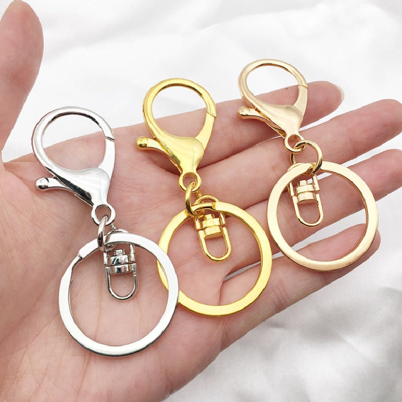 Zinc Alloy Lobster Buckle Keychain Durable Metal Accessory 2
