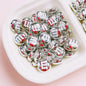 10pcs 14mm M Beans Acrylic Beads Jewelry Making Craft Supplies 18