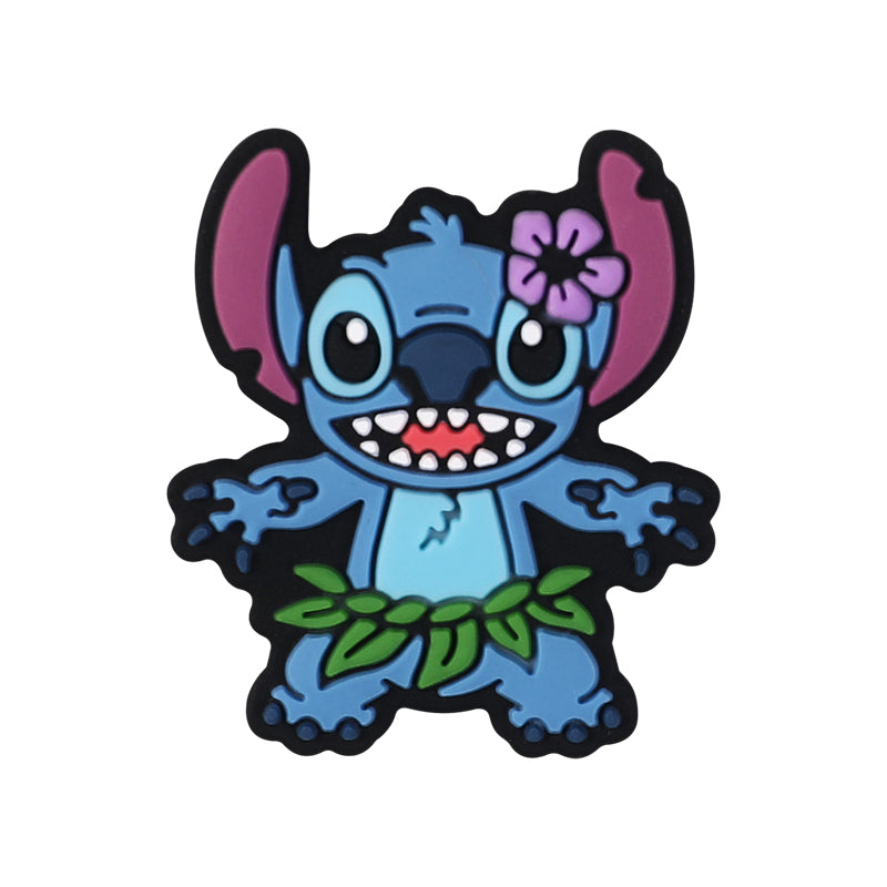 20Pcs Silicone Focal Beads Blue Alien Character Large Ears Variety 12