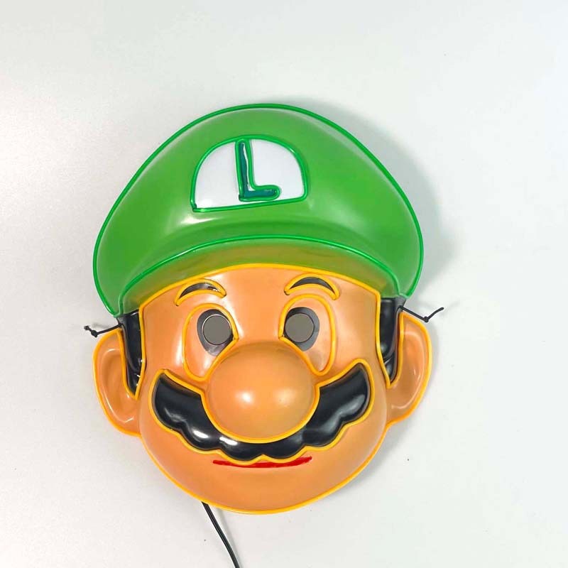 Mario LED Light Up Mask Party Favor Plastic 2