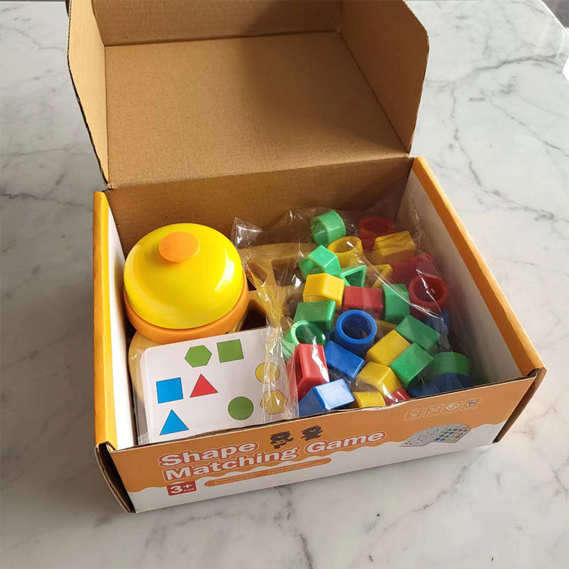 Plastic Shape Matching Montessori Toys Educational for Kids 3+ 4