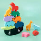 Wooden Animal Building Blocks Educational Toy for Kids 6