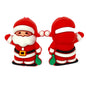 Silicone 3D Focal Beads Christmas Santa Claus Holding Bag