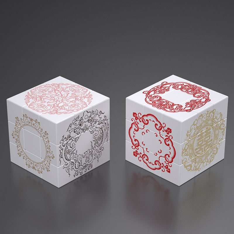 Plastic Zodiac Magic Fidget Cube Puzzle Toy 5.7cm 32
