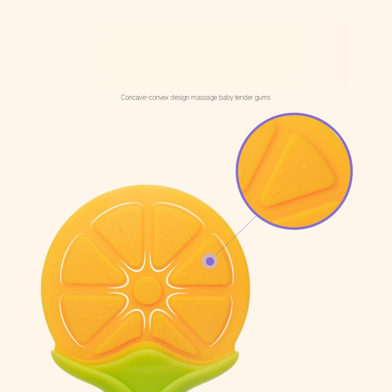 Silicone Fruit Shape Baby Teething Toy for Infants 2