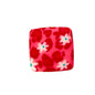 50pcs 13.5mm Printed Square Silicone Beads Variety Designs 12