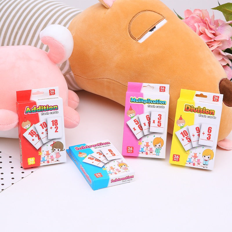 Educational Paper Flash Cards Early Development Mathematics Learning Toy 4