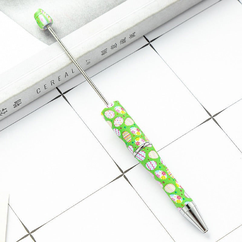Easter Bunny Print Beadable Ballpoint Pens DIY Craft Supplies 17