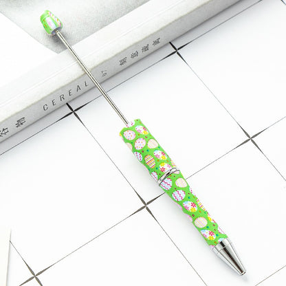 Easter Bunny Print Beadable Ballpoint Pens DIY Craft Supplies 17