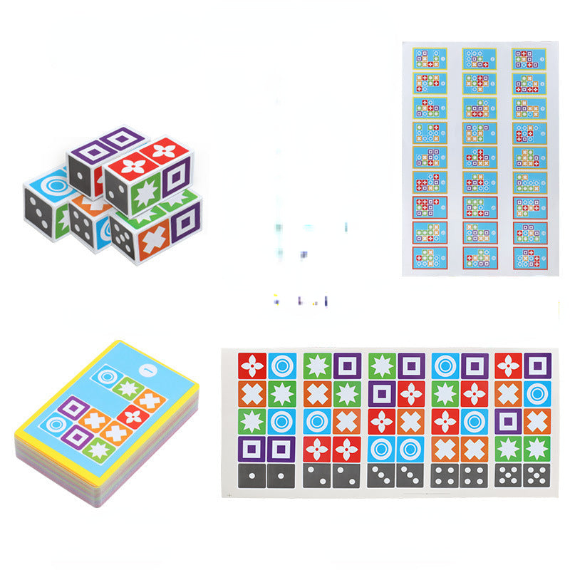 3D Puzzle Educational Toy Plastic Matching Board Game for Kids 6