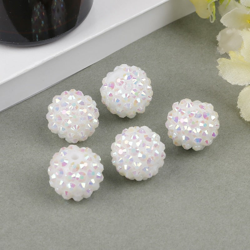 50pcs 12mm Rhinestone Beads DIY Jewelry Making Craft Supplies 18