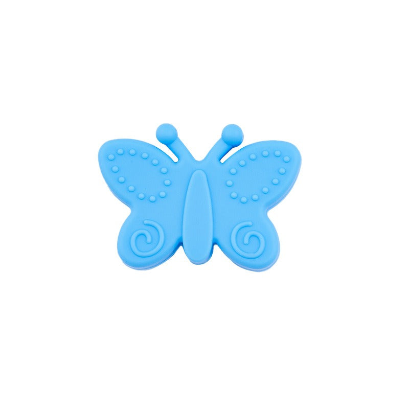 20pcs Silicone Focal Beads Butterfly Side Profile 10