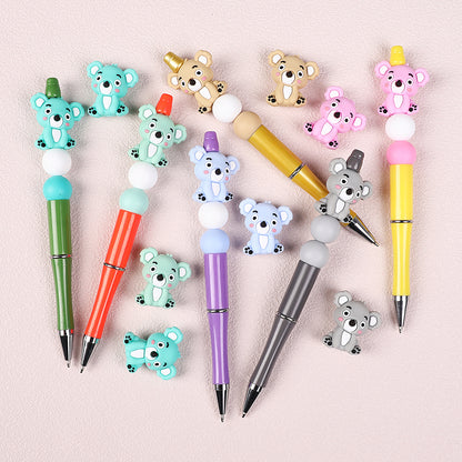 20Pcs Silicone 3D Focal Beads Sitting Koala Front Facing 6
