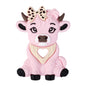 Silicone Highland Cow Teething Toy for Baby