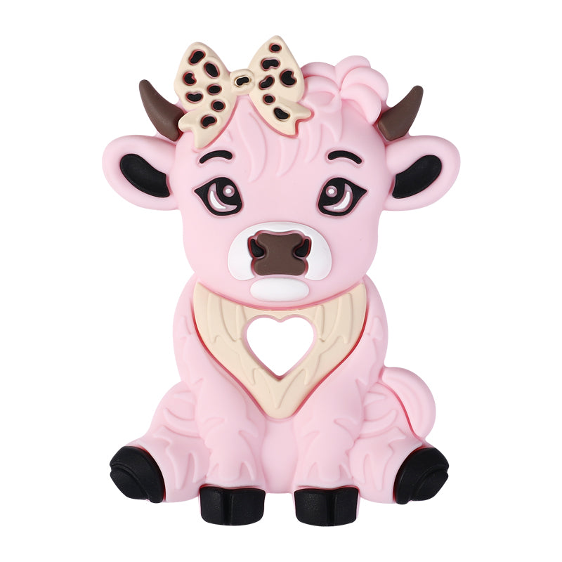 Silicone Highland Cow Teething Toy for Baby 18