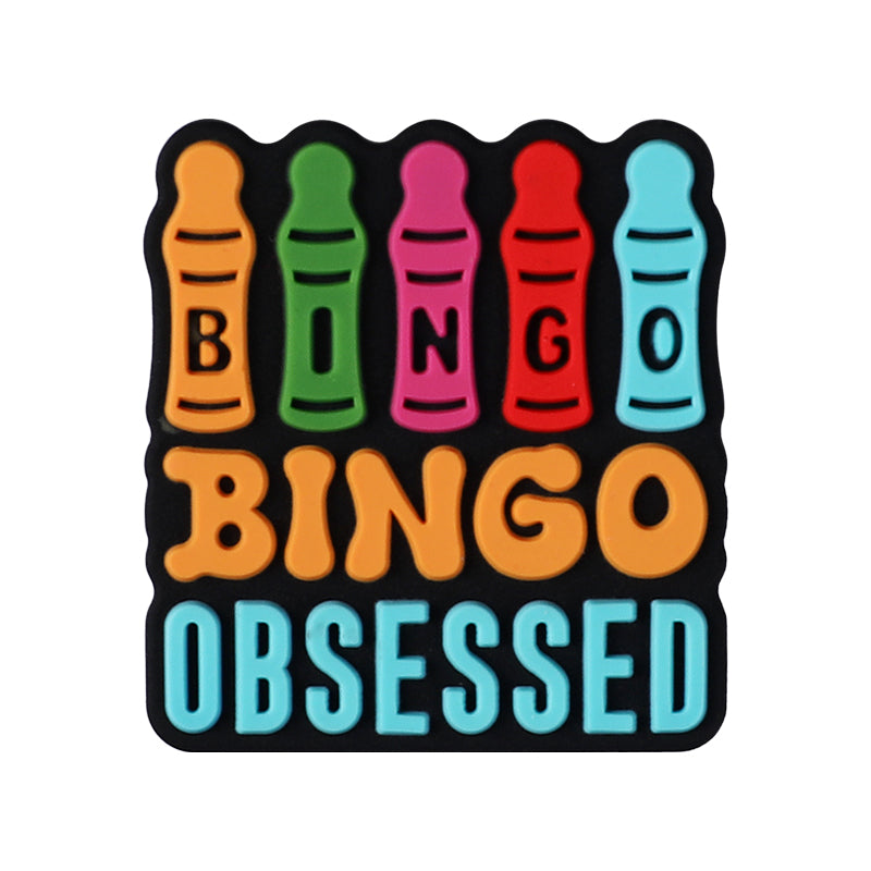 Silicone 3D Focal Beads Bingo Game Team with Number Detail 14