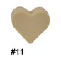 50pcs 14mm Heart Silicone Beads Colorful Diy Teether Accessories 11