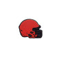 20pcs Silicone Focal Beads Football Helmet Printed Design 38