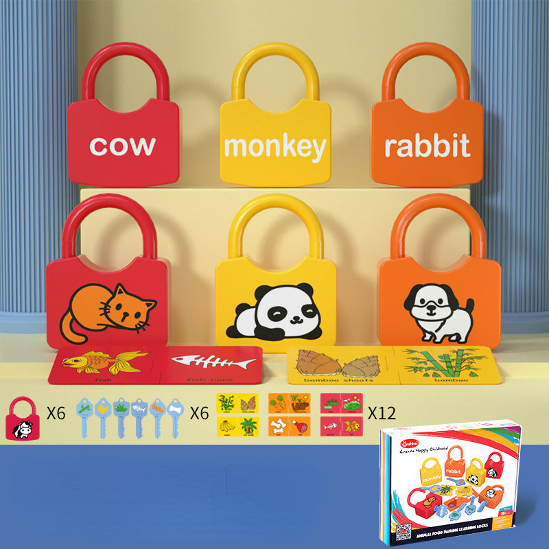 Educational Montessori Toys Alphanumeric Unlock Puzzle for Kids 7