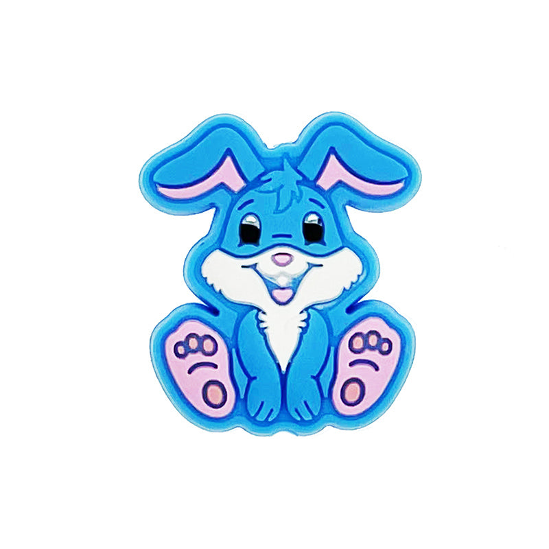 20pcs Silicone Focal Beads Rabbit Sitting Pose 3