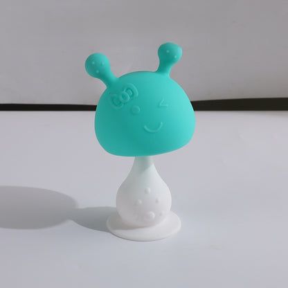 Silicone Mushroom Teething Toy Baby Rattle Teether 12