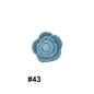 50pcs Silicone Focal Beads Rose Flower Double-Sided Design 22