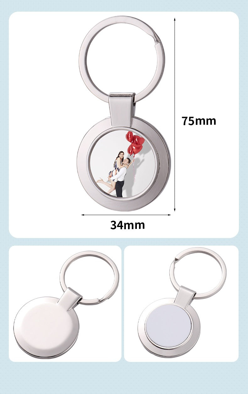 Metal Sublimation Keychain Blank for DIY Photo Customization 15
