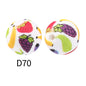 50pcs 15mm Rhombus Printed Silicone Beads Colorful Design 31