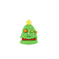 20Pcs Silicone 3D Focal Beads Christmas Tree Decorate Star Top