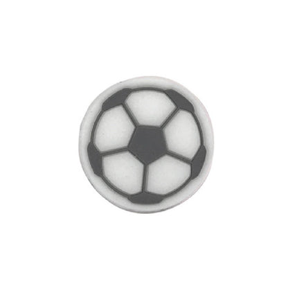 20pcs Silicone Focal Beads Football Round Detail 9