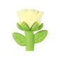 20Pcs Silicone 3D Focal Beads Multi Color Rose Holding Stem 12