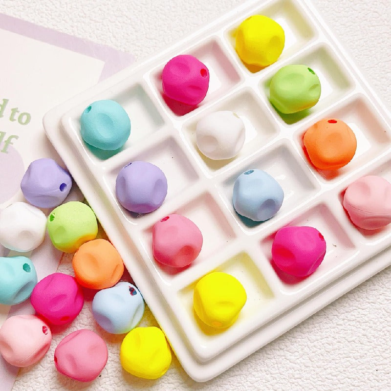 10pcs 16mm Fig Acrylic Beads DIY Bracelet Making