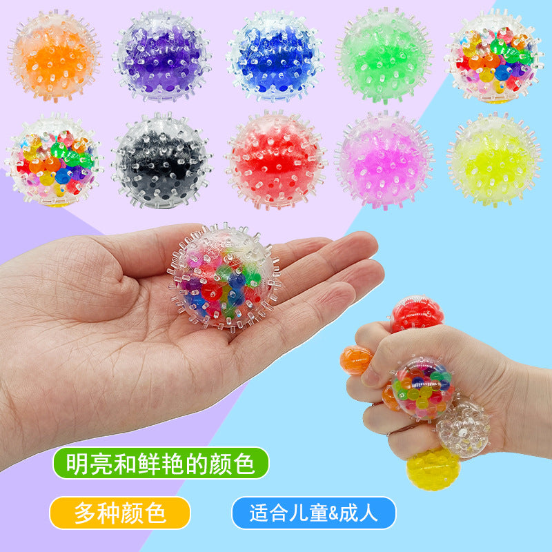 TPR Spiky Water Bead Sensory Squishy Stress Ball 3.5cm 2