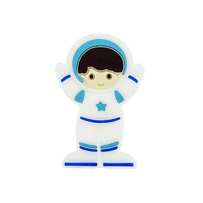 20pcs Silicone Focal Beads Astronaut Front Facing Design 7