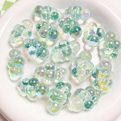 10pcs 22x32mm UV Finish Transparent Cloud Acrylic Beads DIY Bracelet Making 4