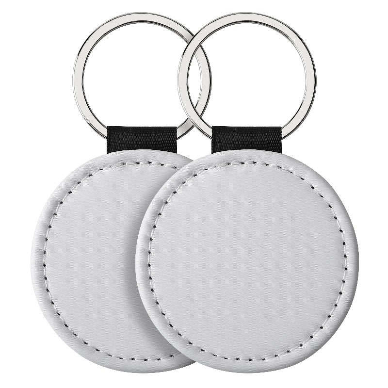 Sublimation Blank Leather Keychain Rectangular and Heart Shape 11