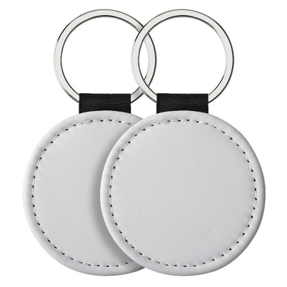 Sublimation Blank Leather Keychain Rectangular and Heart Shape 11