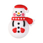 20Pcs Silicone 3D Focal Beads Christmas Themed Gingerbread Man Full Body 23