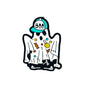 Silicone Focal Beads Boo Hat Candy Ghost Halloween Design