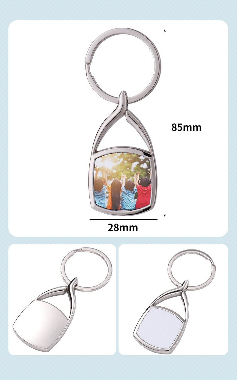 Metal Sublimation Keychain Blank for DIY Photo Customization 19