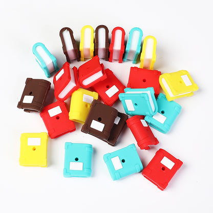 20Pcs Silicone 3D Focal Beads Color Book With Cover Design 2