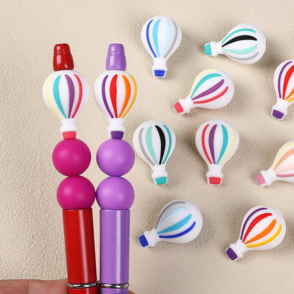 20Pcs Silicone 3D Focal Beads Hot Air Balloon Layered Wings 7