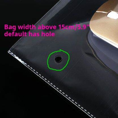 100pcs Transparent Self-Adhesive OPP Bags 15x25cm 2mil-3.5mil Packaging 3