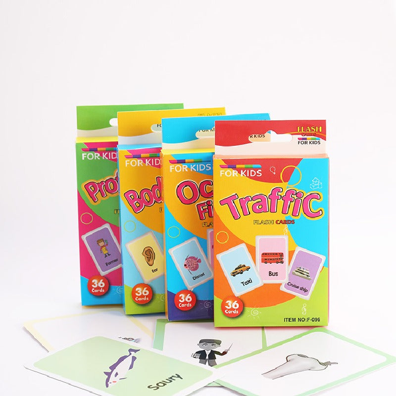 Educational Flash Cards Animal Transport Fun Paper Learning Toy 2