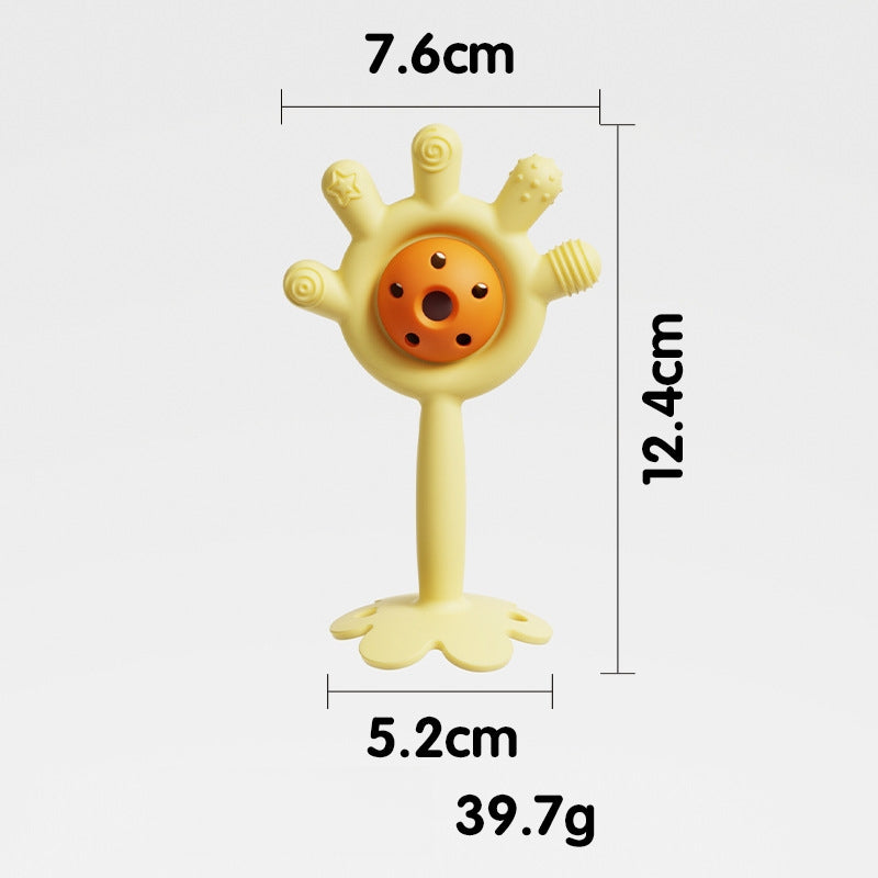 Silicone Baby Teething Toy Palm Ringing Teether for Infant 5