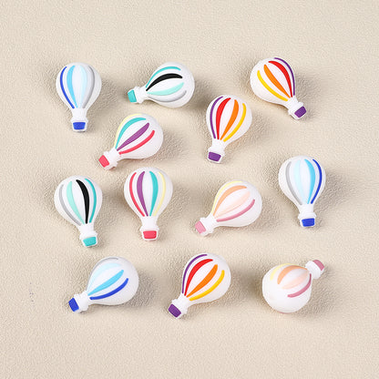 20Pcs Silicone 3D Focal Beads Hot Air Balloon Layered Wings 4