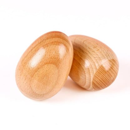 Wooden Egg Shaker Musical Instrument Early Childhood Education Toy