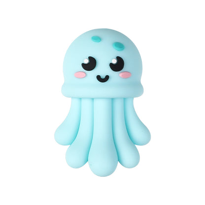 20Pcs Silicone 3D Focal Beads Marine Animals Mixed Set 12